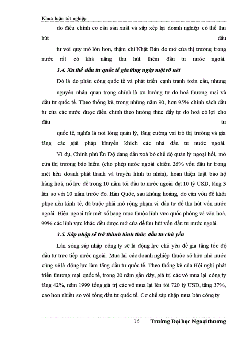 image for page Đề xuất một số giải pháp nhằm tăng cường thu hút FDI vào Hà Tây trong những năm tới