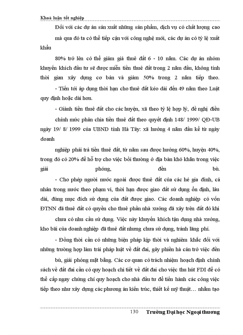 image for page Đề xuất một số giải pháp nhằm tăng cường thu hút FDI vào Hà Tây trong những năm tới