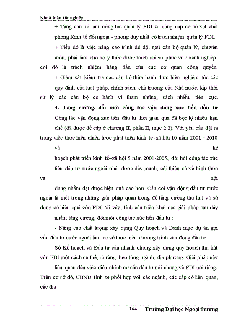image for page Đề xuất một số giải pháp nhằm tăng cường thu hút FDI vào Hà Tây trong những năm tới