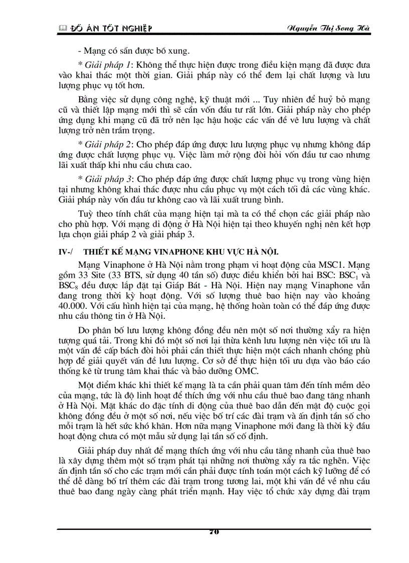 image for page Nghiên cứu về quy hoạch mạng thông tin di động VinaPhone Hà Nội.