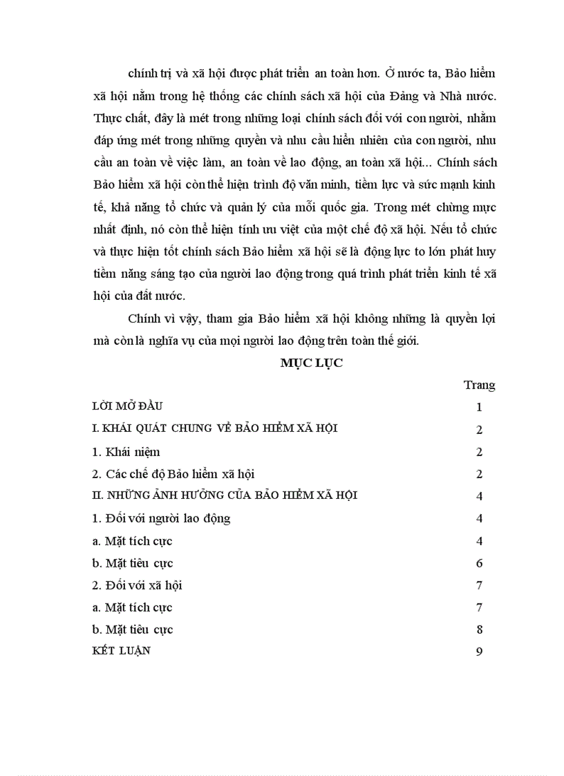 image for page Khái quát chung về Bảo hiểm xã hội