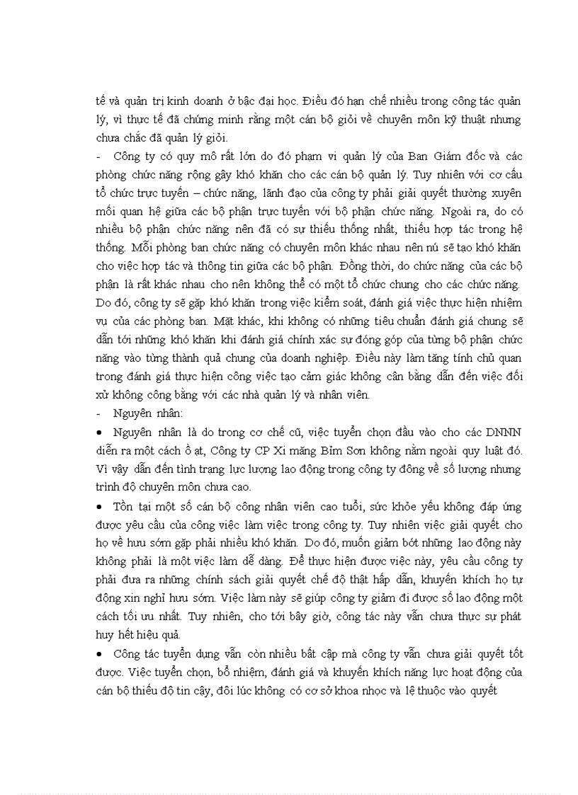 image for page Hoàn thiện cơ cấu tổ chức bộ máy quản lý SXKD của Công ty CP xi măng Bỉm Sơn