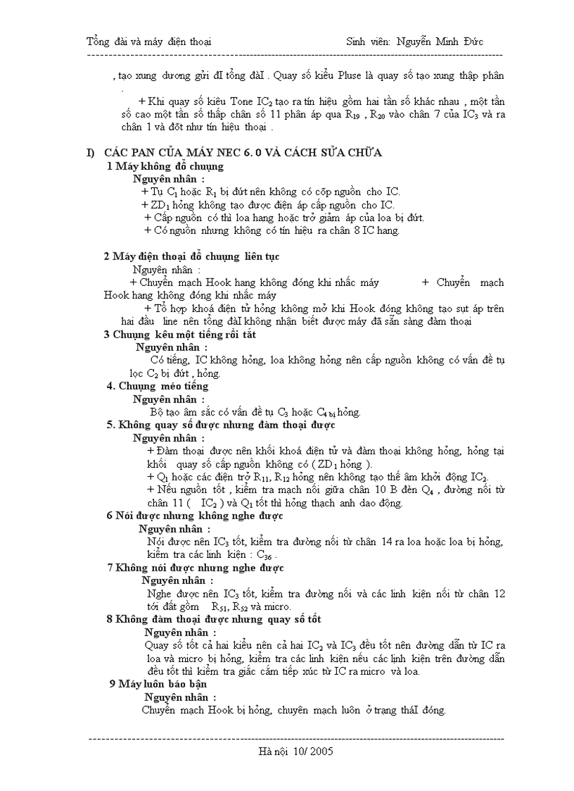 image for page Tổng đài và máy điện thoại Sinh viên: Nguyễn Minh Đức