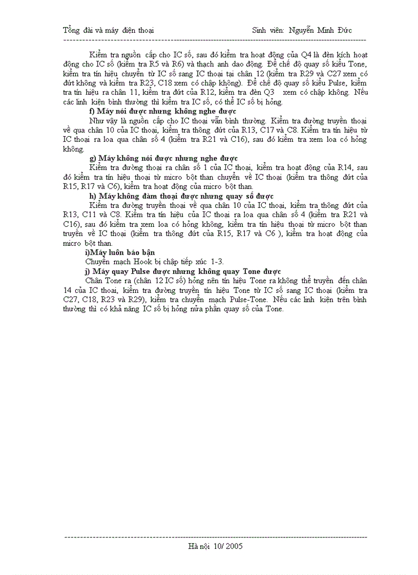 image for page Tổng đài và máy điện thoại Sinh viên: Nguyễn Minh Đức