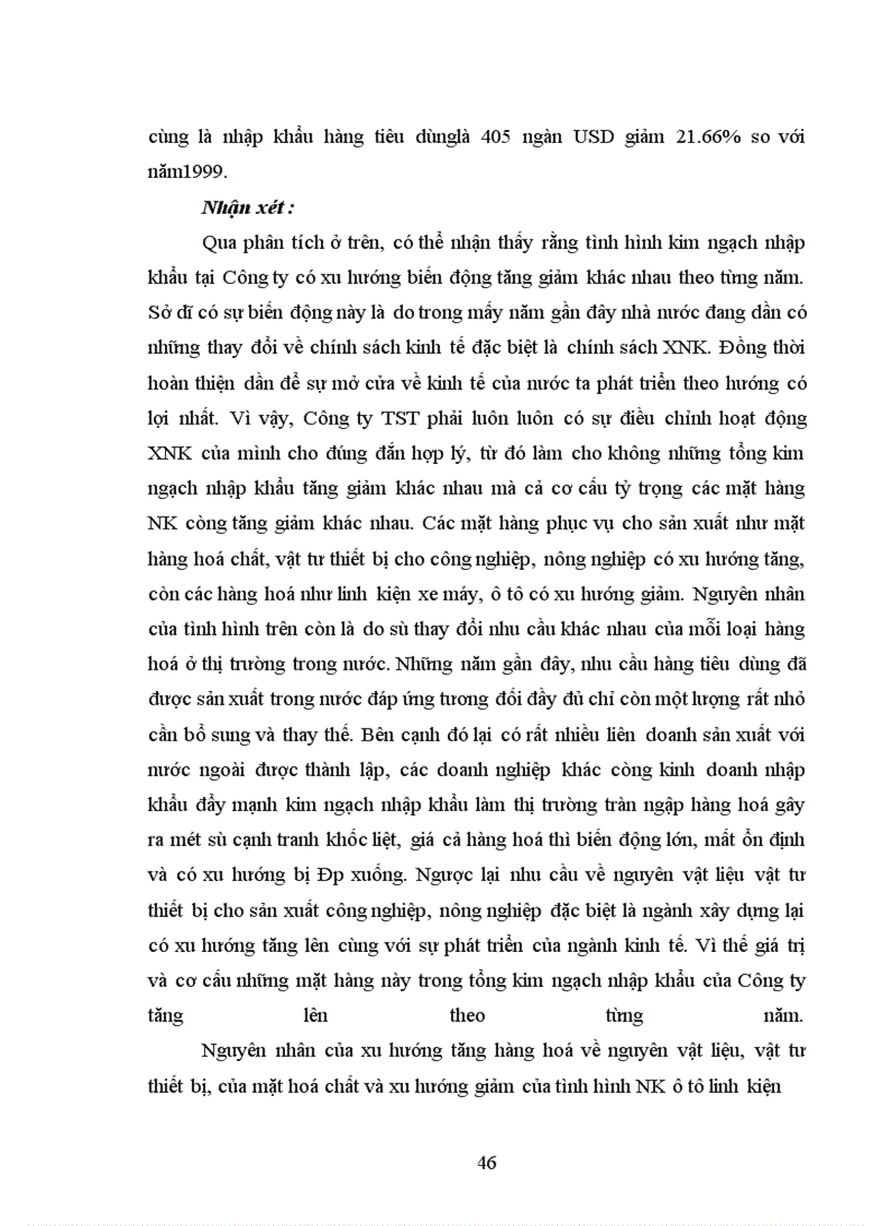 image for page Một số giải pháp kỹ thuật nghiệp vụ nhằm nâng cao hiệu quả hoạt động nhập khẩu tại công ty dịch vụ du lịch và thương mại TST