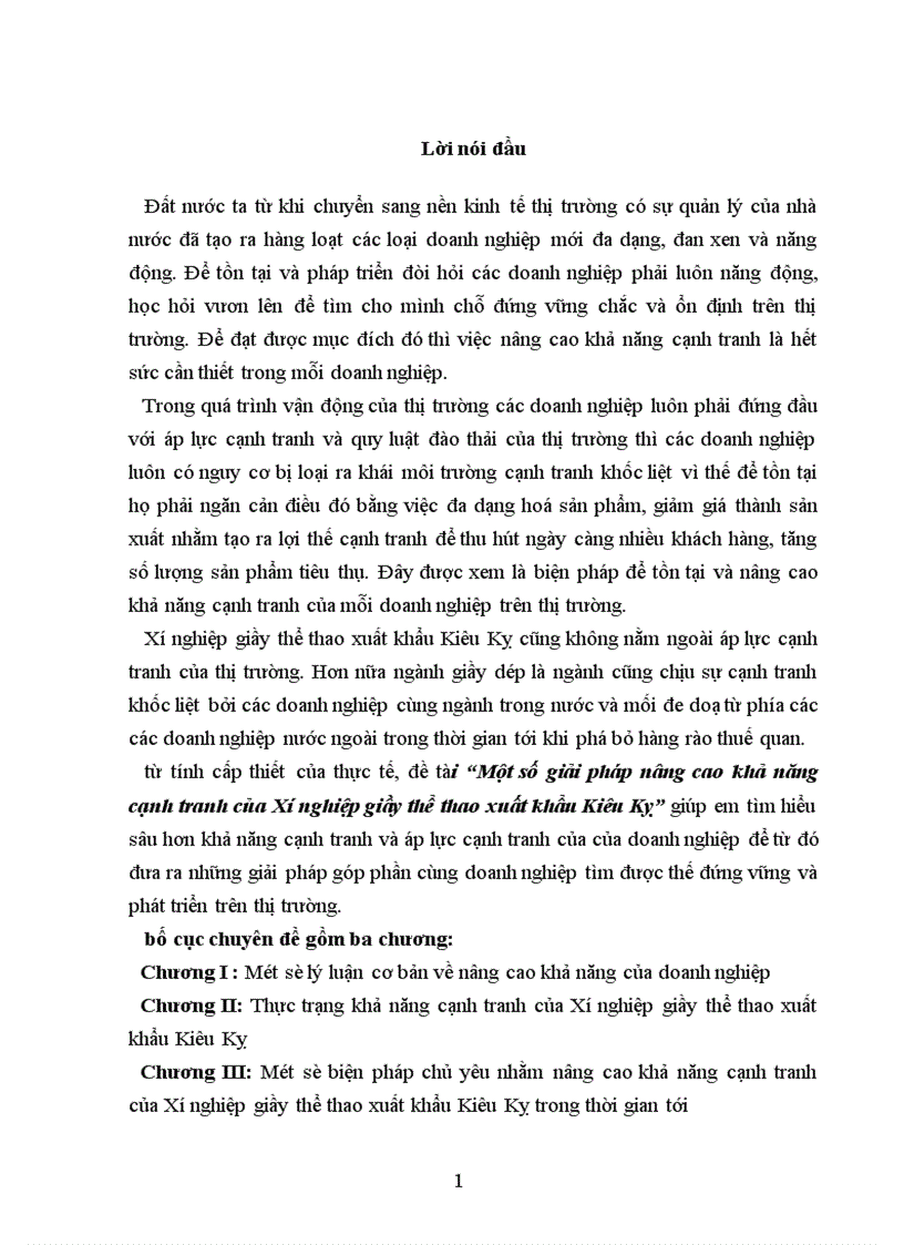 image for page Một số giải pháp nâng cao khả năng cạnh tranh của Xí nghiệp giầy thể thao xuất khẩu Kiêu Kỵ