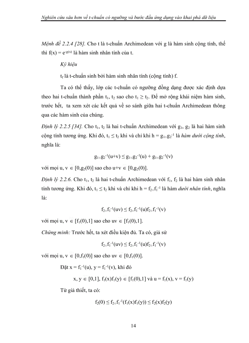 image for page Nghiên cứu sâu hơn về t-chuẩn có ngưỡng và bước đầu ứng dụng vào khai phá dữ liệu