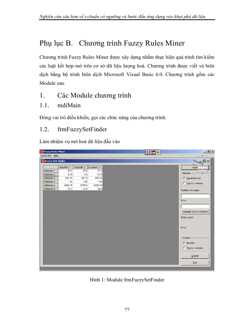 image for page Nghiên cứu sâu hơn về t-chuẩn có ngưỡng và bước đầu ứng dụng vào khai phá dữ liệu