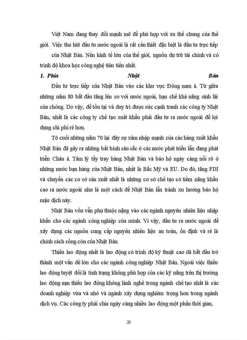 image for page Đầu tư trực tiếp của Nhật Bản vào Việt Nam trong giai đoạn 1996 đến nay