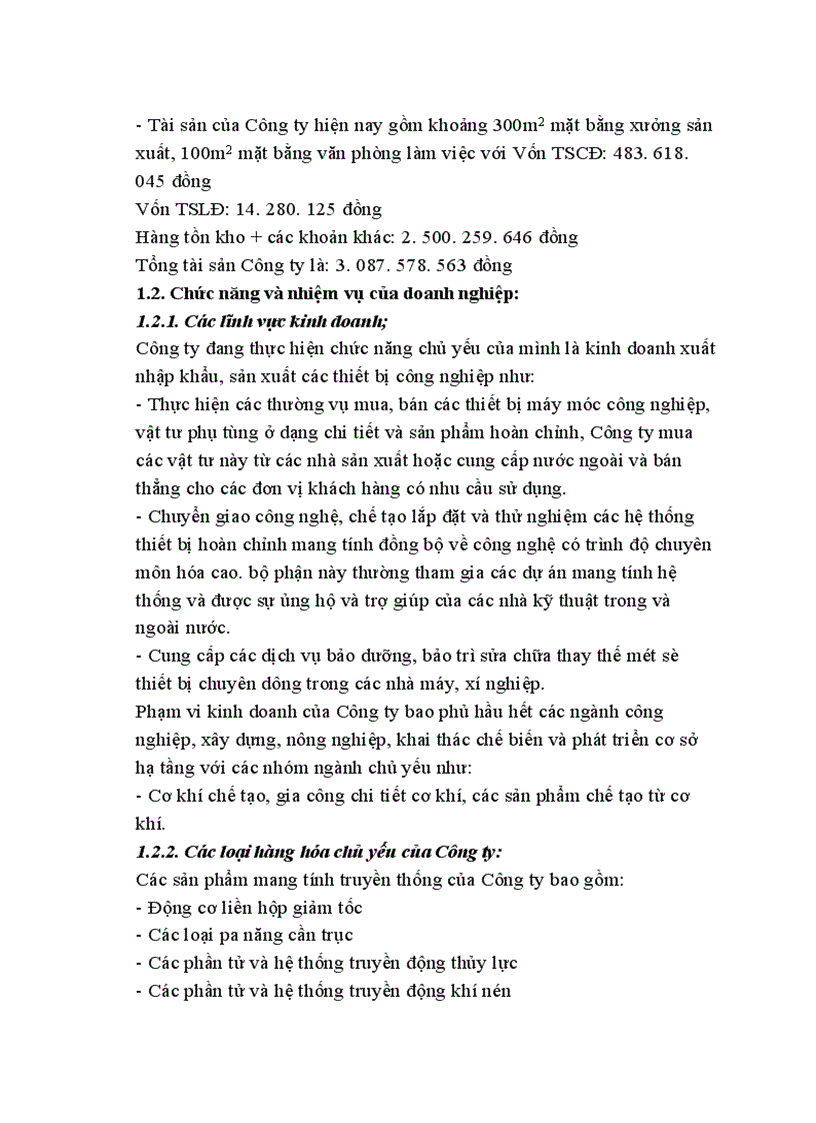 image for page Hoạt động sản xuất kinh doanh của doanh nghiệp tại Công ty TNHH Việt Hà