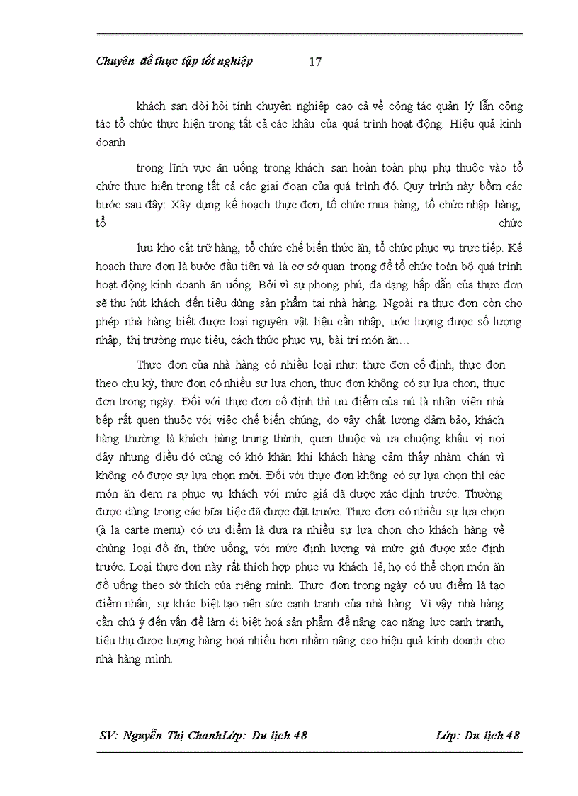 image for page Đánh giá hiệu quả kinh doanh của nhà Hàng Âu Chez Manon khách sạn Hilton opera Hà Nội Hà Nội - 2010
