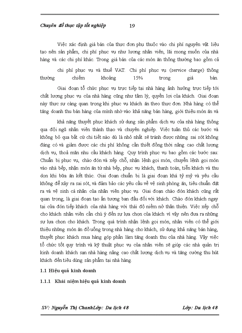 image for page Đánh giá hiệu quả kinh doanh của nhà Hàng Âu Chez Manon khách sạn Hilton opera Hà Nội Hà Nội - 2010