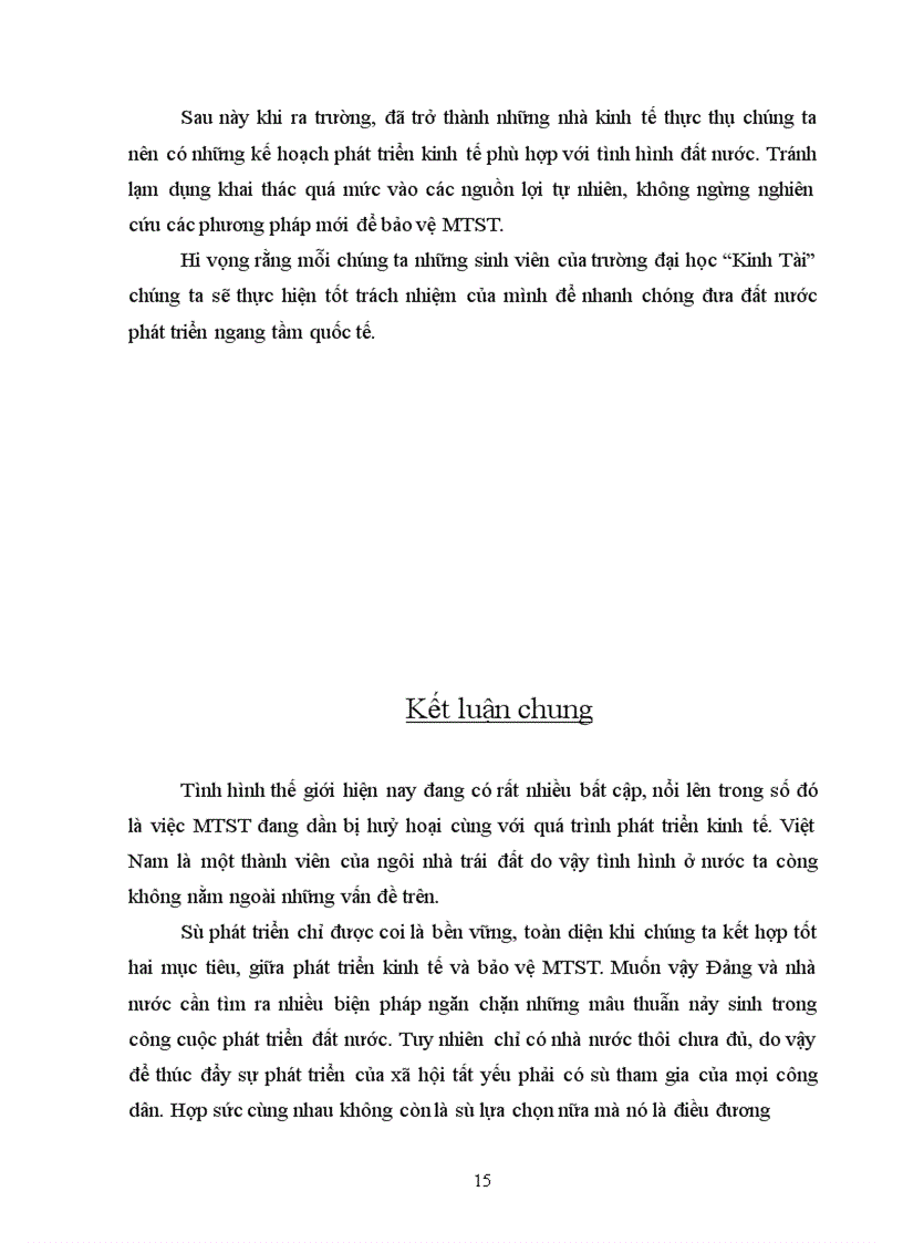 image for page Quan hệ giữa phát triển kinh tế với bảo vệ môi trường sinh thái ở nước ta hiện nay