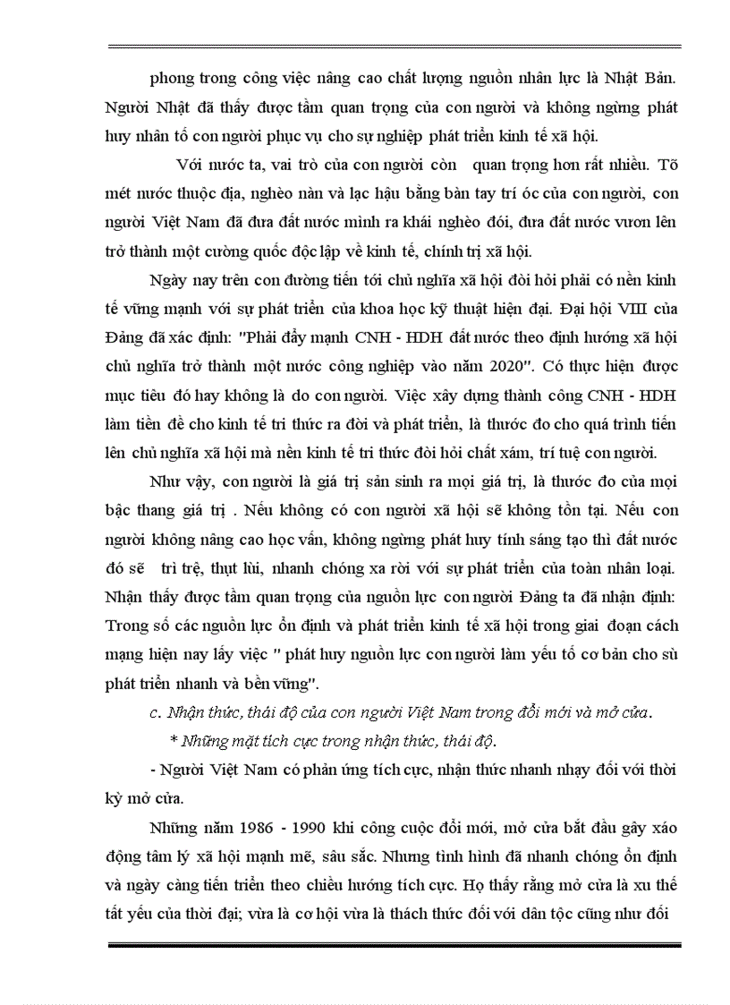 image for page Sự tác động của con người Việt Nam vào nền kinh tế tri thức