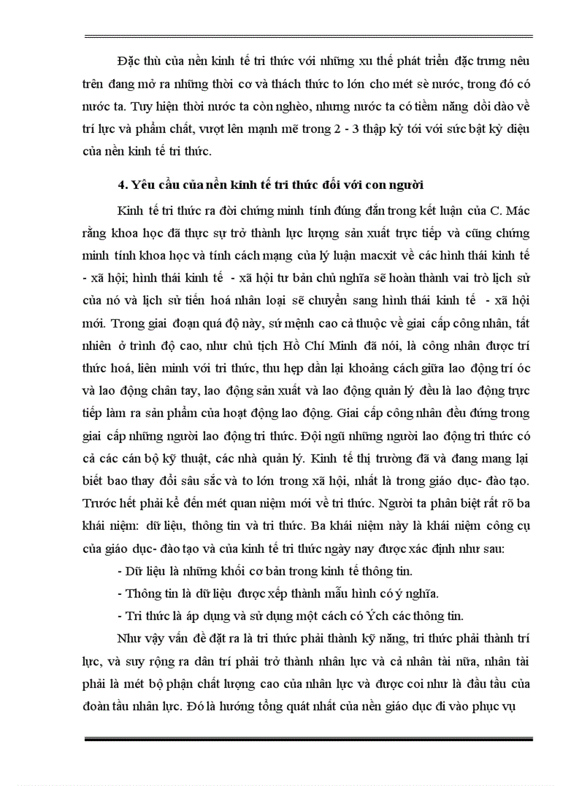 image for page Sự tác động của con người Việt Nam vào nền kinh tế tri thức