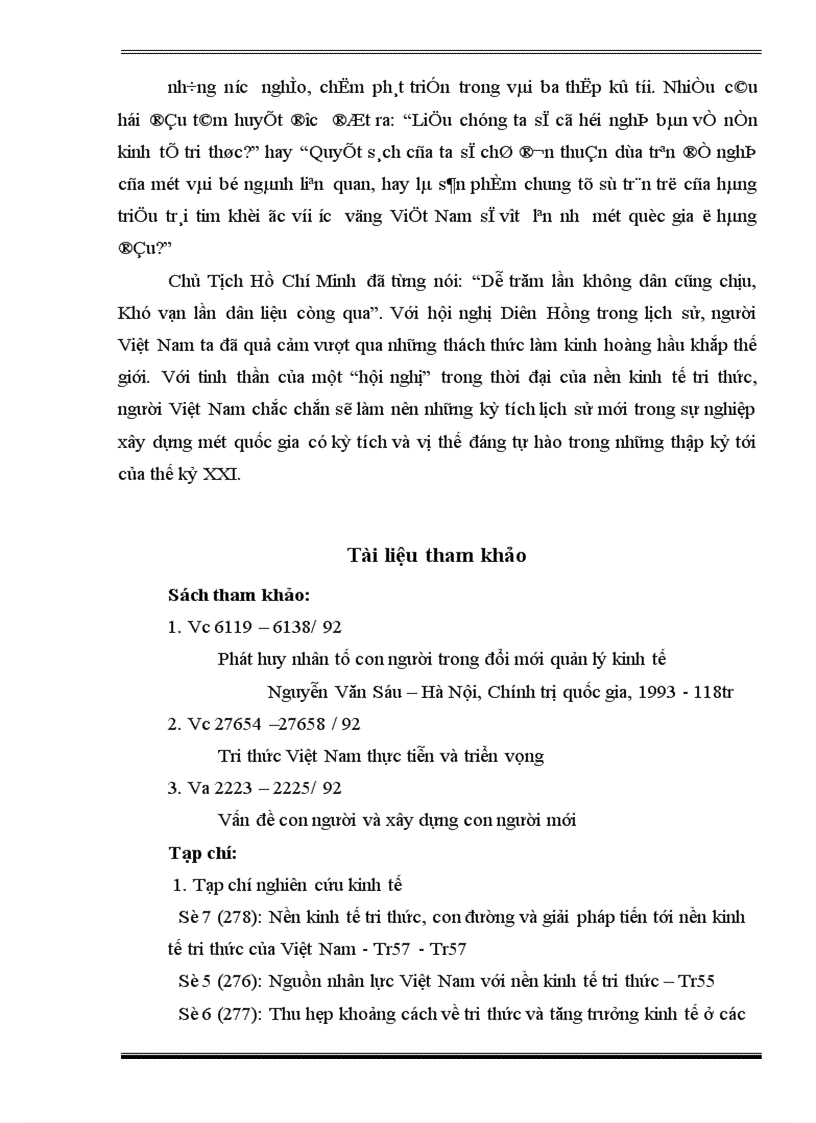 image for page Sự tác động của con người Việt Nam vào nền kinh tế tri thức