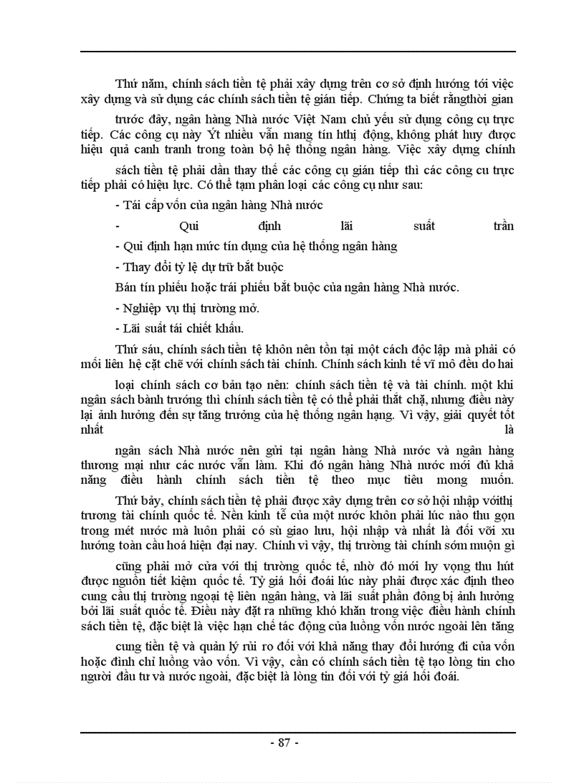 image for page Chính sách tiền tệ và đánh giá về việc thực thi chính sách tiền tệ ở Việt Nam trong những năm gần đây.