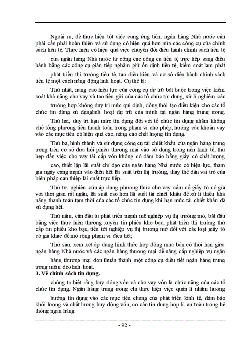 image for page Chính sách tiền tệ và đánh giá về việc thực thi chính sách tiền tệ ở Việt Nam trong những năm gần đây.