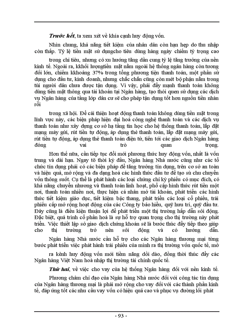 image for page Chính sách tiền tệ và đánh giá về việc thực thi chính sách tiền tệ ở Việt Nam trong những năm gần đây.