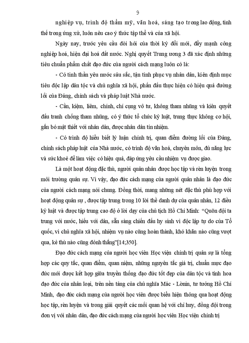 image for page Sự nghiệp xây dựng quân đội nhân dân Việt Nam theo hướng cách mạng, chính quy, tinh nhuệ từng bước hiện đại đòi hỏi rất cao phẩm chất về mọi mặt của mỗi quân nhân, đặc biệt phẩm chất đạo đức cách mạng của người cán bộ