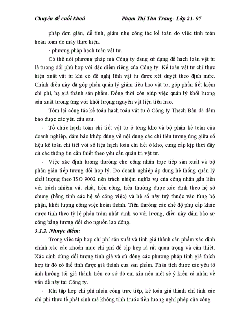 image for page Kế toán chi phí sản xuất và tính giá thành sản phẩm ở Công ty Thạch Bàn