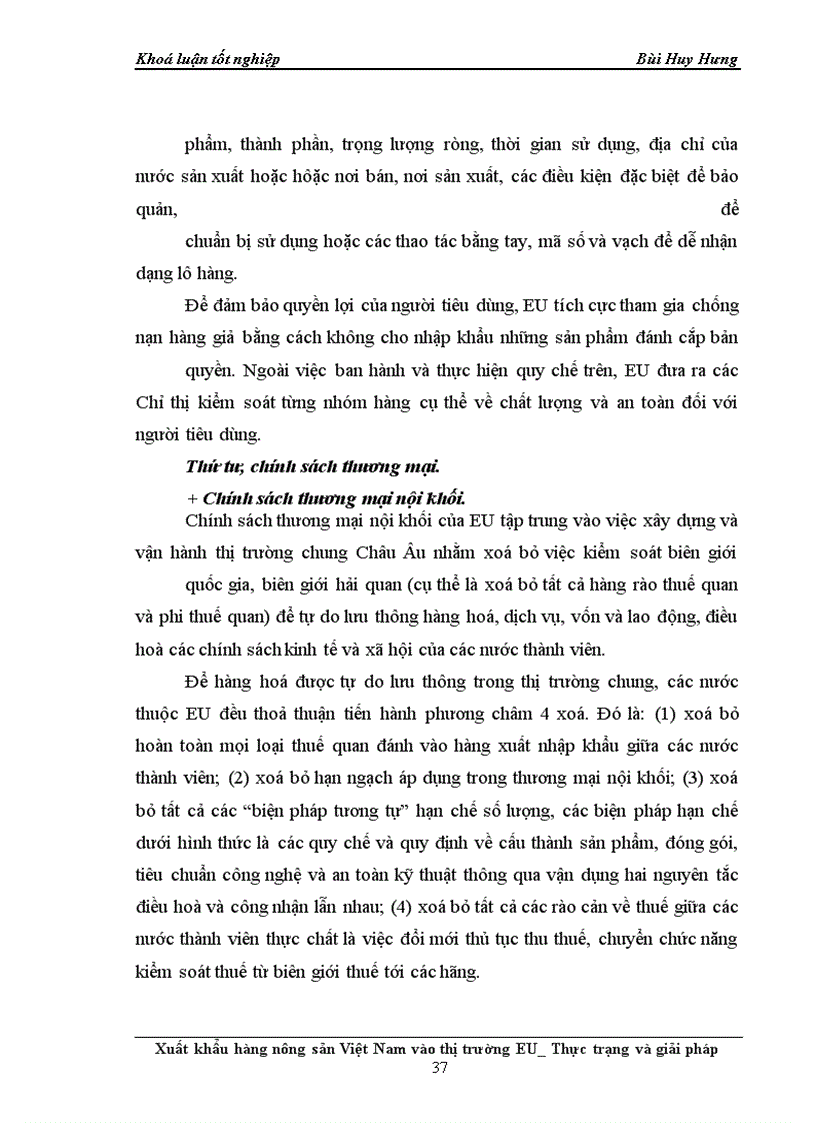 image for page Xuất khẩu hàng nông sản Việt Nam vào thị trường EU_Thực trạng và giải pháp