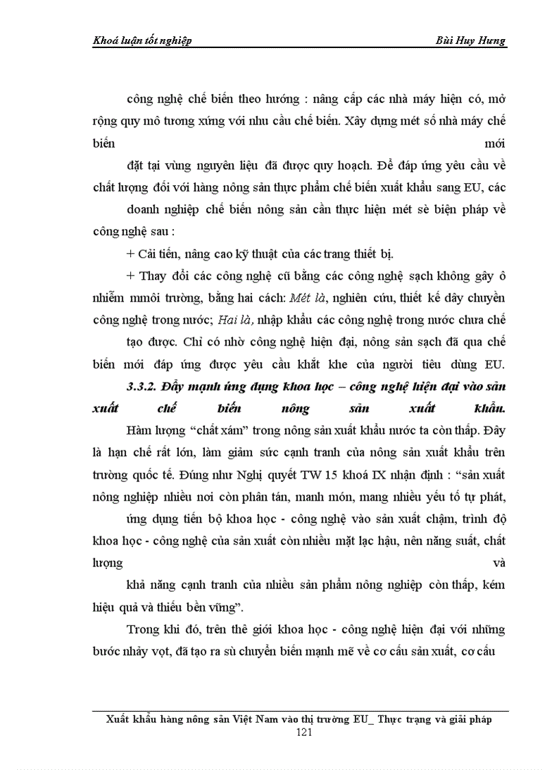 image for page Xuất khẩu hàng nông sản Việt Nam vào thị trường EU_Thực trạng và giải pháp