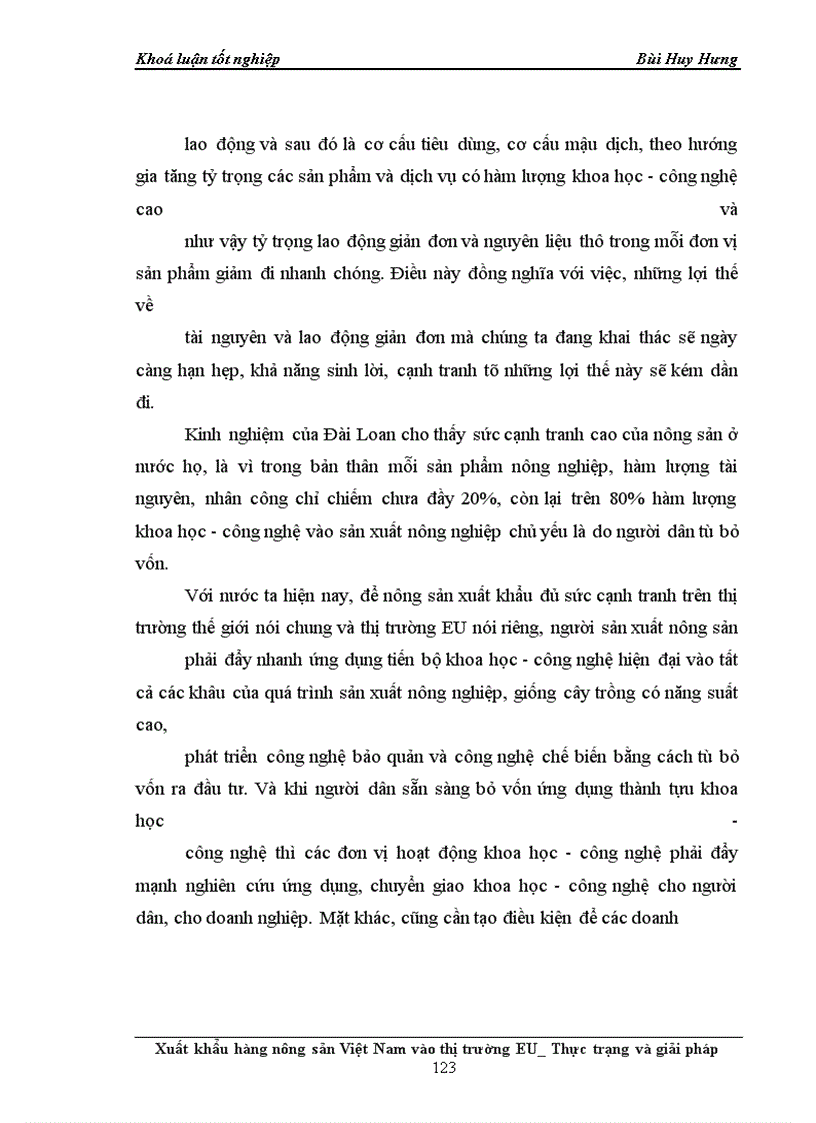 image for page Xuất khẩu hàng nông sản Việt Nam vào thị trường EU_Thực trạng và giải pháp