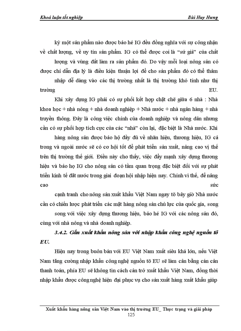 image for page Xuất khẩu hàng nông sản Việt Nam vào thị trường EU_Thực trạng và giải pháp