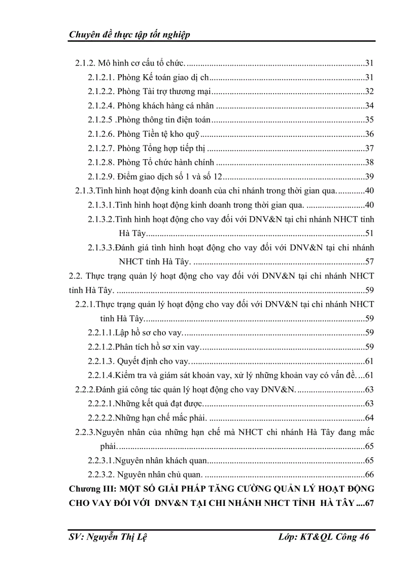 image for page Một số giải pháp tăng cường quản lý hoạt động cho vay đối với DNV&N tại ngân hàng Công Thương ( NHCT) chi nhánh tỉnh Hà Tây