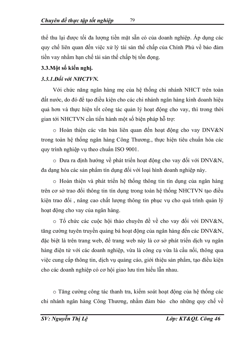 image for page Một số giải pháp tăng cường quản lý hoạt động cho vay đối với DNV&N tại ngân hàng Công Thương ( NHCT) chi nhánh tỉnh Hà Tây