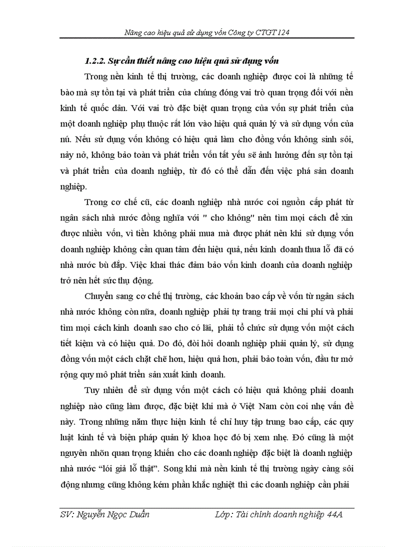 image for page Nâng cao hiệu quả sử dụng vốn tại công ty Cổ phần xây dựng công trình giao thông và thương mại 124