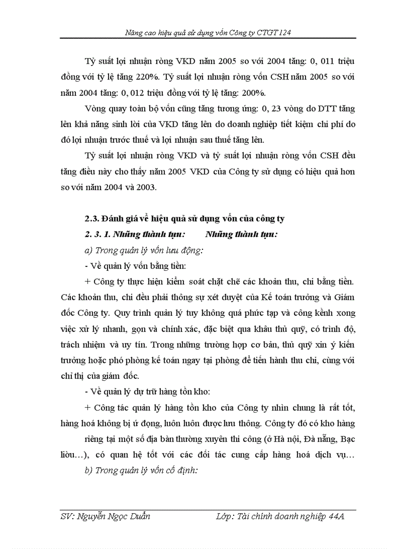 image for page Nâng cao hiệu quả sử dụng vốn tại công ty Cổ phần xây dựng công trình giao thông và thương mại 124
