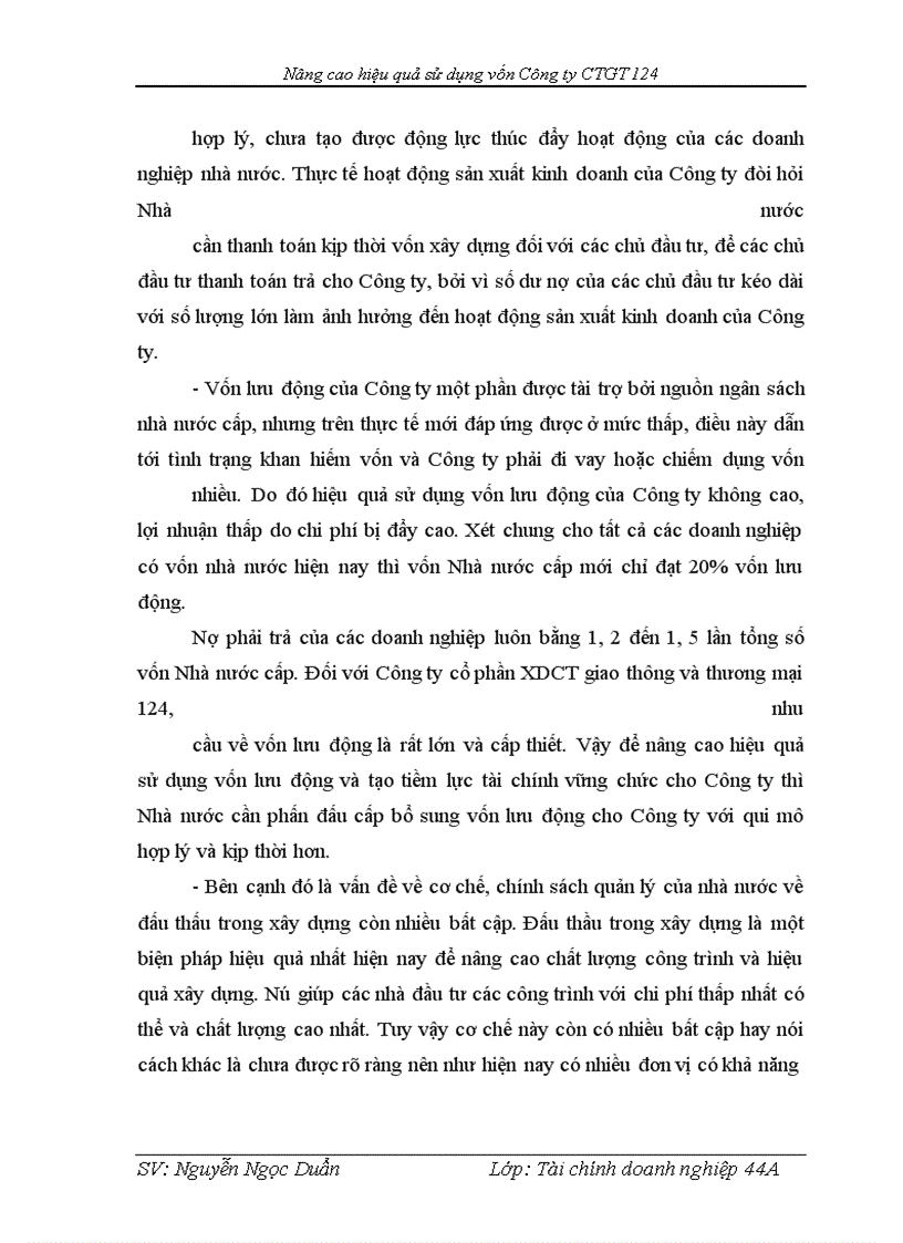 image for page Nâng cao hiệu quả sử dụng vốn tại công ty Cổ phần xây dựng công trình giao thông và thương mại 124