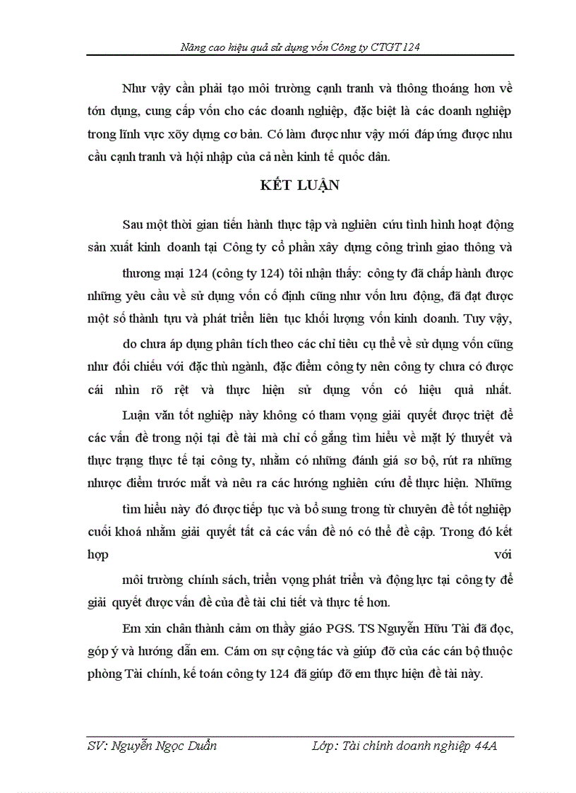 image for page Nâng cao hiệu quả sử dụng vốn tại công ty Cổ phần xây dựng công trình giao thông và thương mại 124