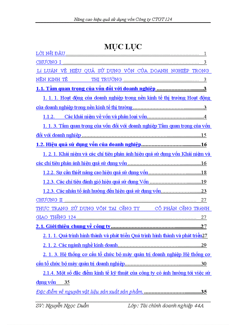 image for page Nâng cao hiệu quả sử dụng vốn tại công ty Cổ phần xây dựng công trình giao thông và thương mại 124