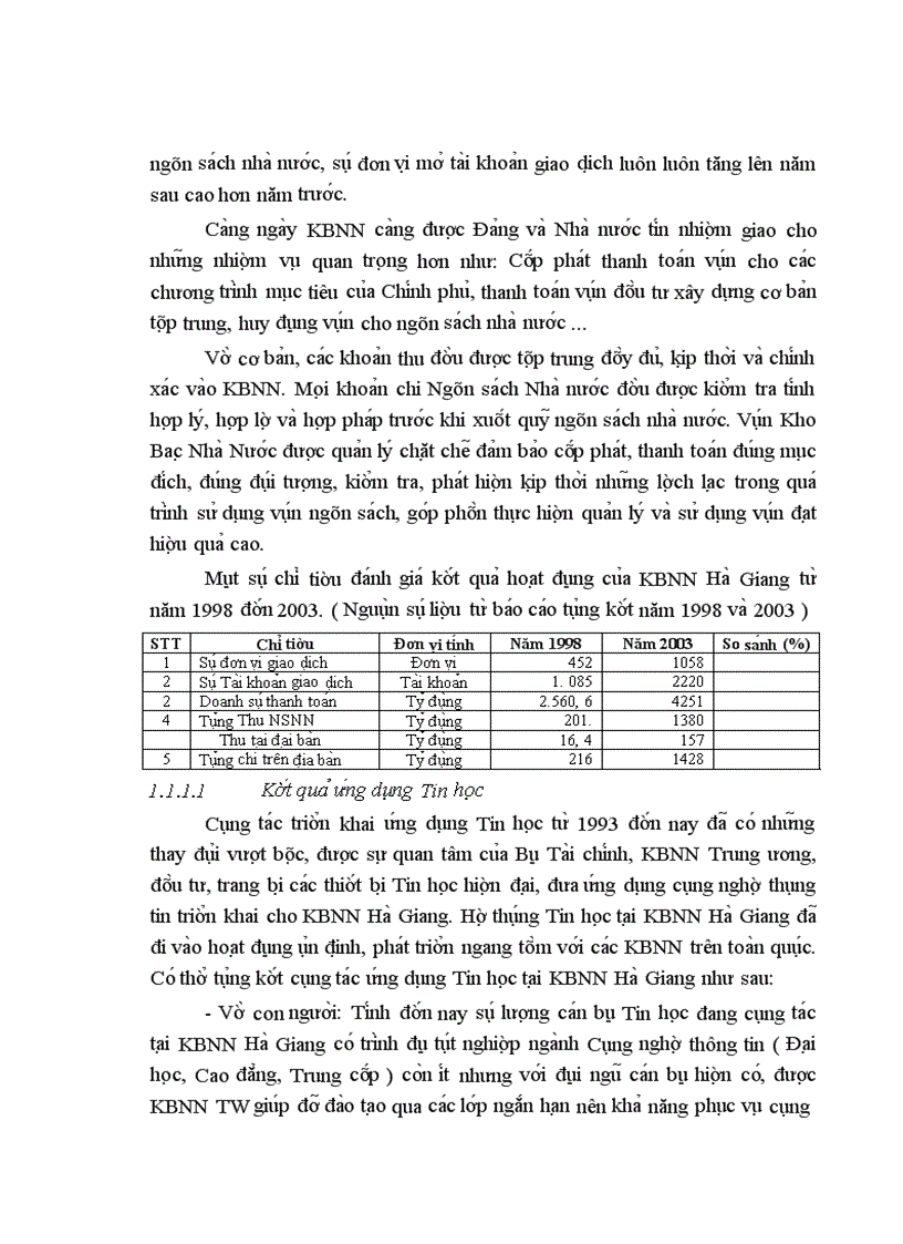 image for page Ứng dụng công nghệ thông tin trong nghiệp vụ thanh toán LKB tại KBNN Tỉnh Hà Giang