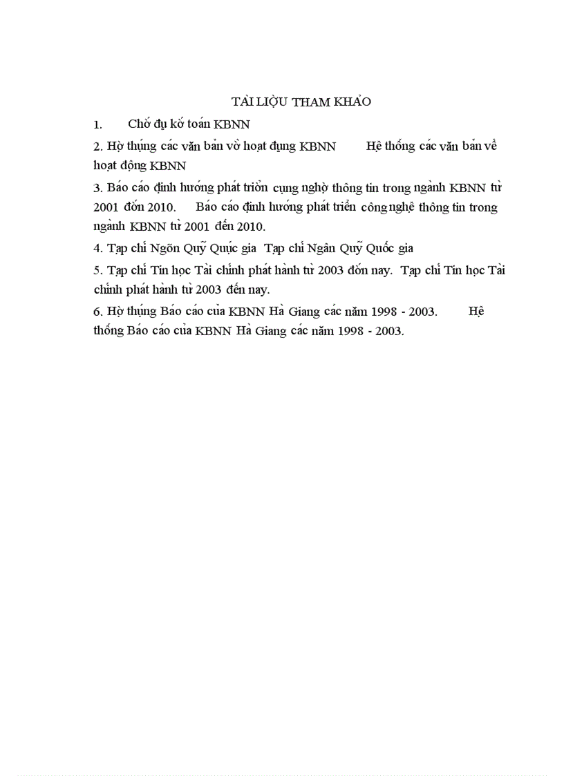 image for page Ứng dụng công nghệ thông tin trong nghiệp vụ thanh toán LKB tại KBNN Tỉnh Hà Giang