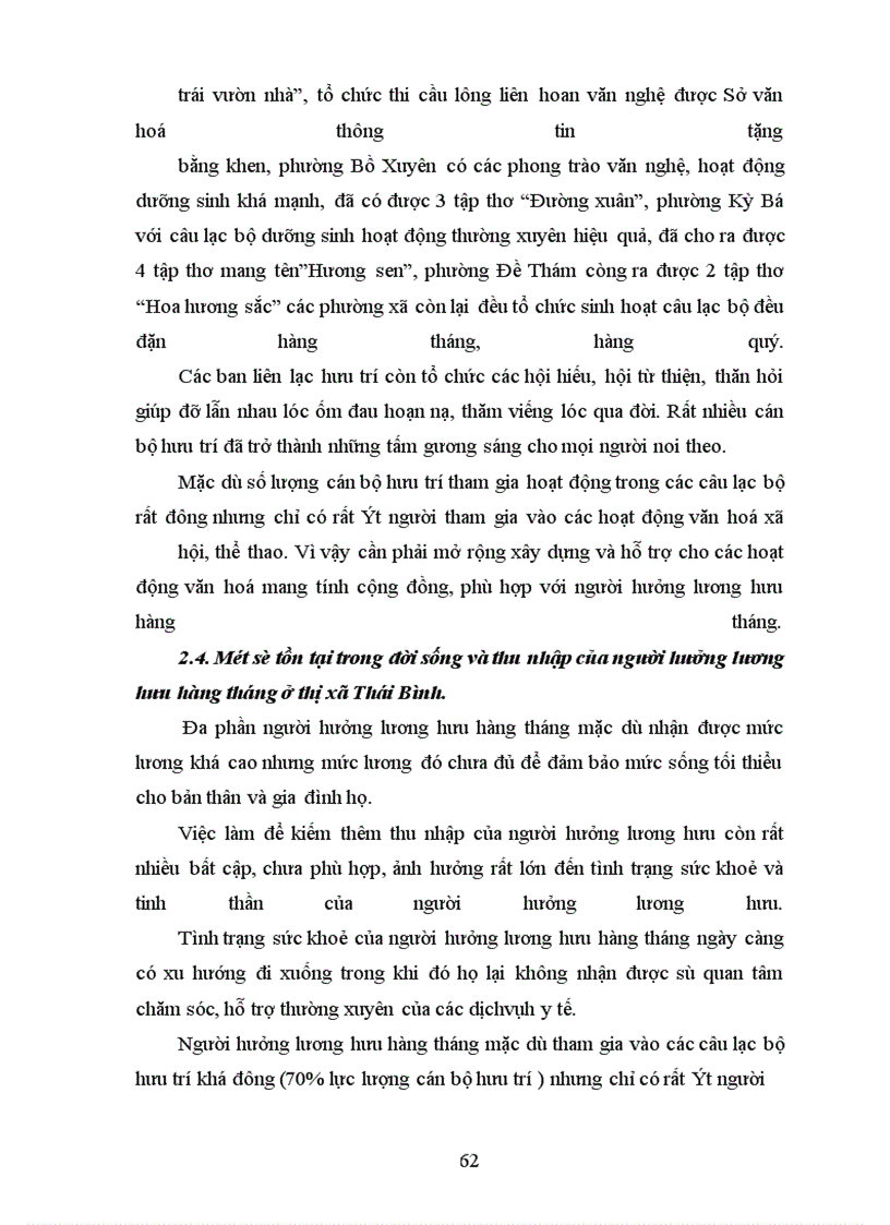 image for page Thu nhập và đời sống của người hưởng chế độ hưu trí hàng tháng ở thị x• thái bình - thực trạng và giải pháp