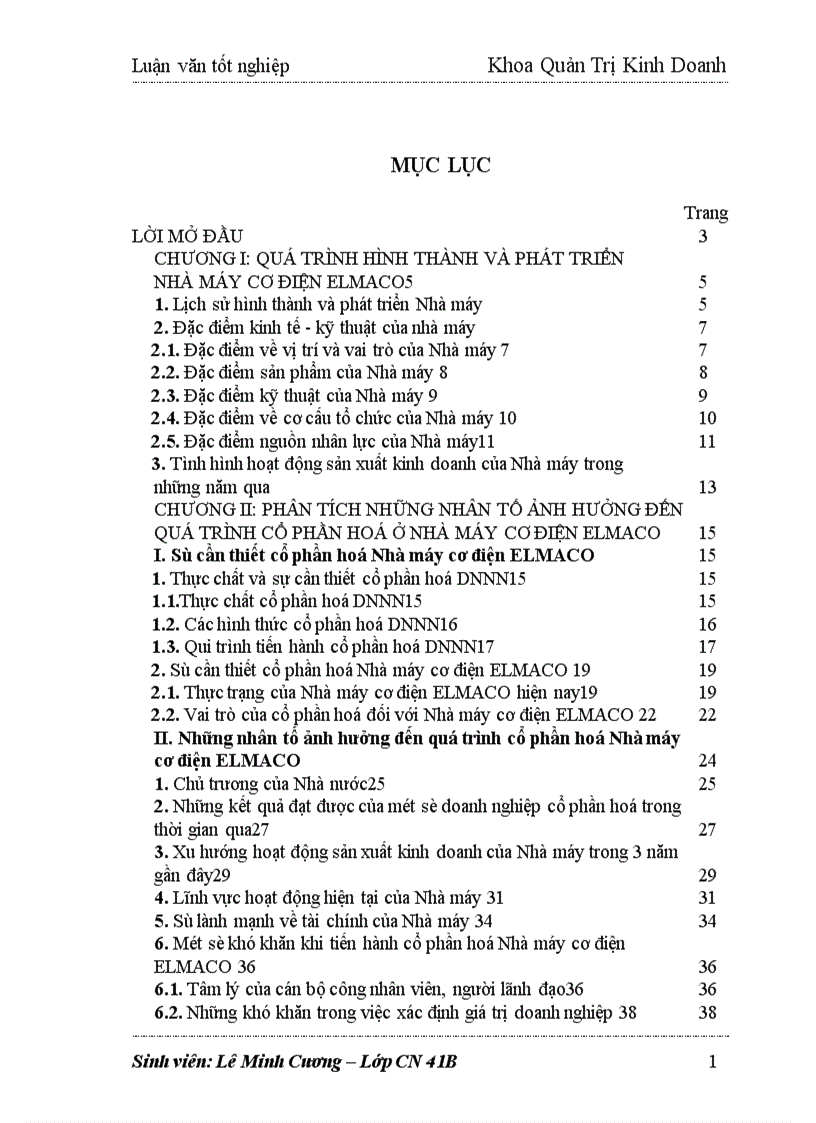 image for page Giải pháp thúc đẩy quá trình cổ phần hoá ở Nhà máy cơ điện ELMACO