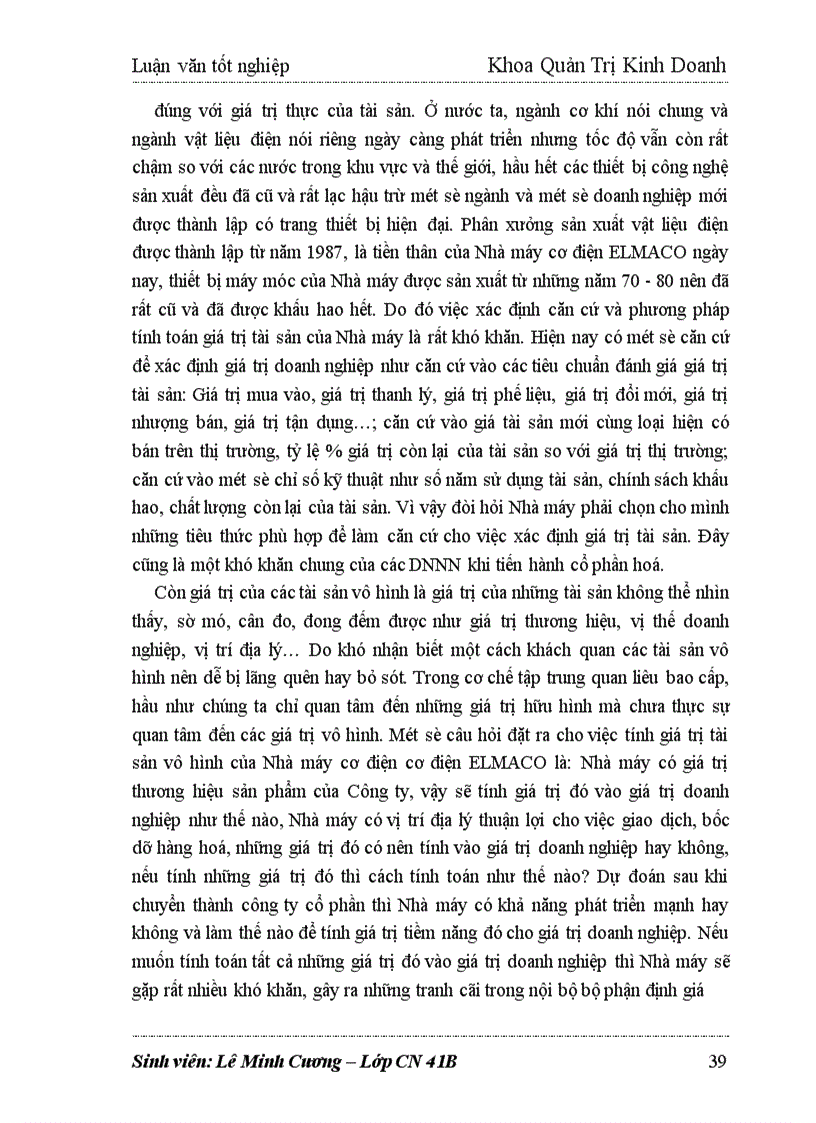 image for page Giải pháp thúc đẩy quá trình cổ phần hoá ở Nhà máy cơ điện ELMACO