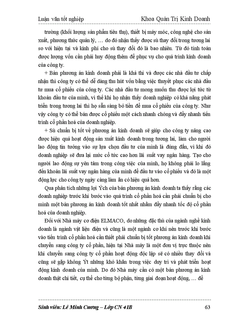 image for page Giải pháp thúc đẩy quá trình cổ phần hoá ở Nhà máy cơ điện ELMACO