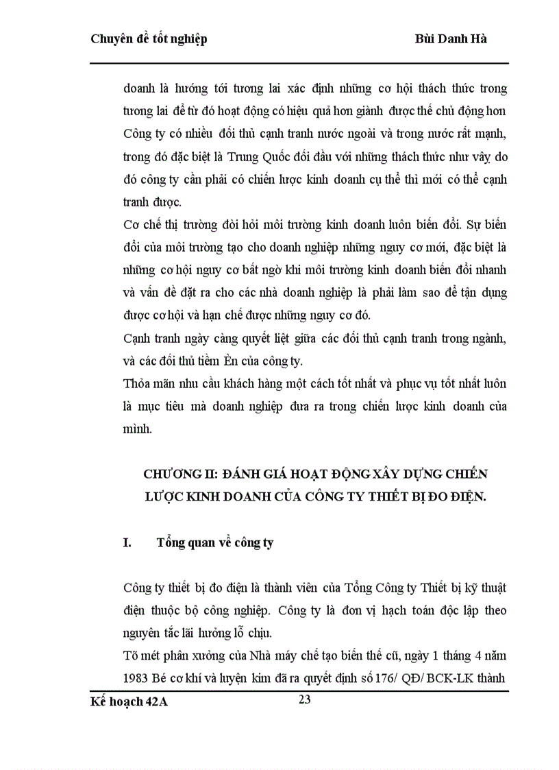 image for page Hoàn thiện công tác xây dựng chiến lược kinh doanh tại công ty thiết bị đo điện thời kỳ 2004-2010