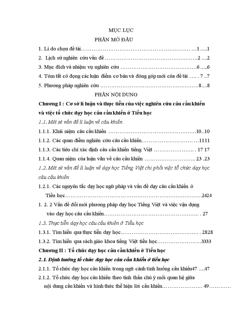 image for page Phiếu điều tra: Tổ chức dạy học câu cầu khiến ở Tiểu học