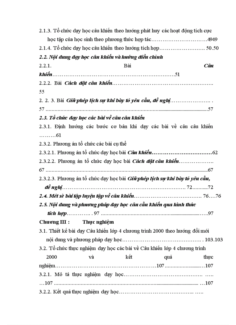 image for page Phiếu điều tra: Tổ chức dạy học câu cầu khiến ở Tiểu học