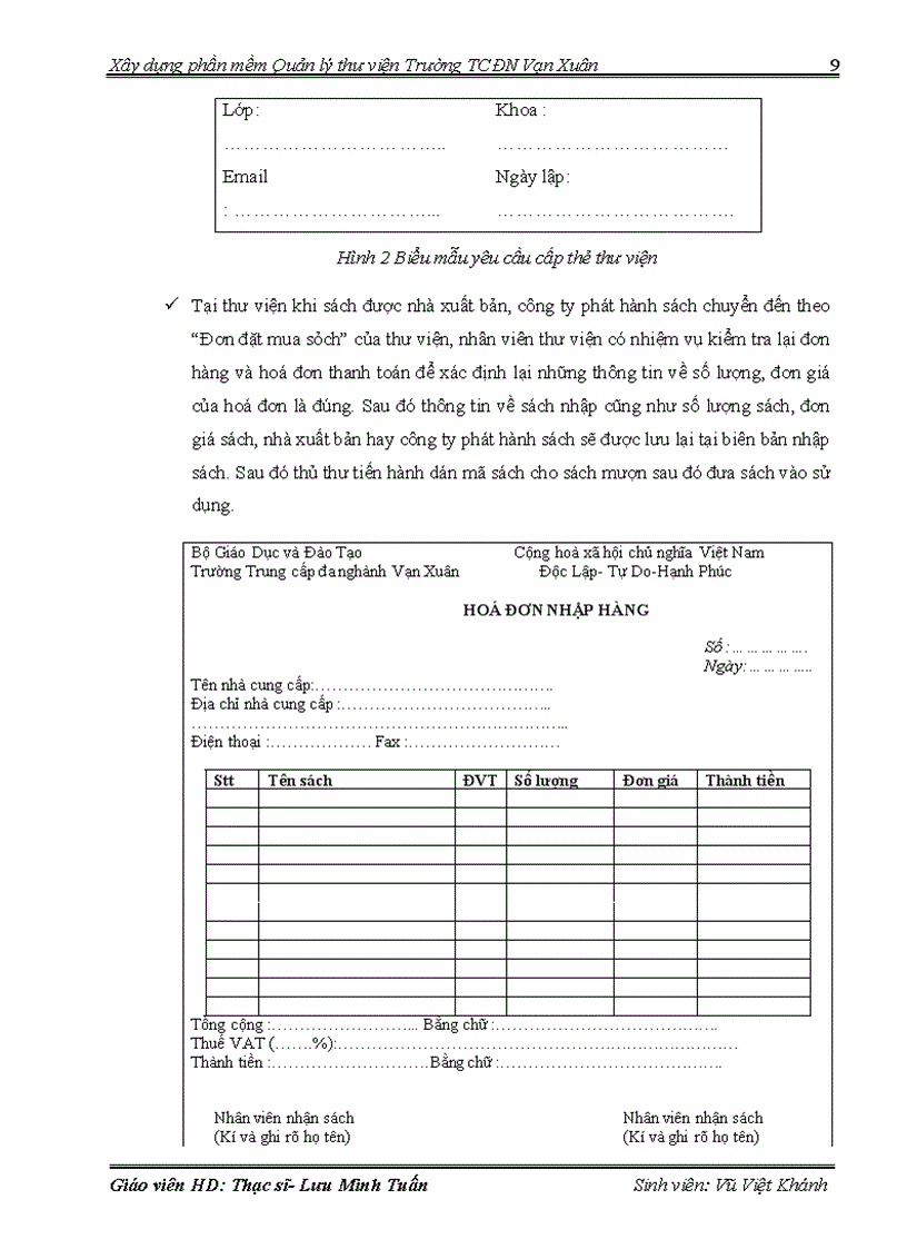 image for page Xây dựng phần mềm Quản lý thư viện Trường TCĐN Vạn Xuân