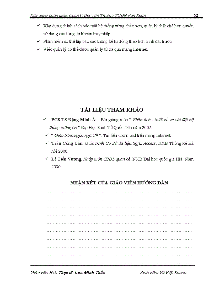 image for page Xây dựng phần mềm Quản lý thư viện Trường TCĐN Vạn Xuân