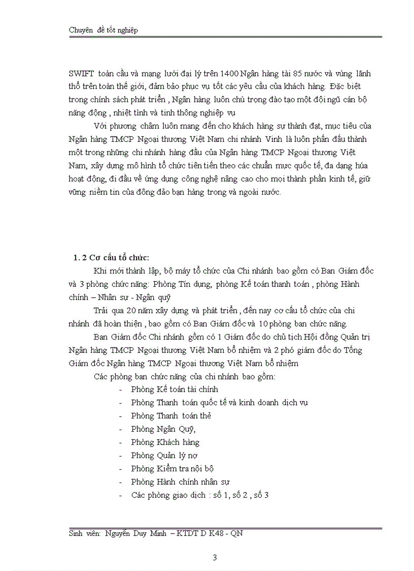 image for page Nâng cao chất lượng thẩm định dự án đầu tư tại Ngân Hàng TMCP Ngoại Thương Việt Nam chi nhánh Vinh