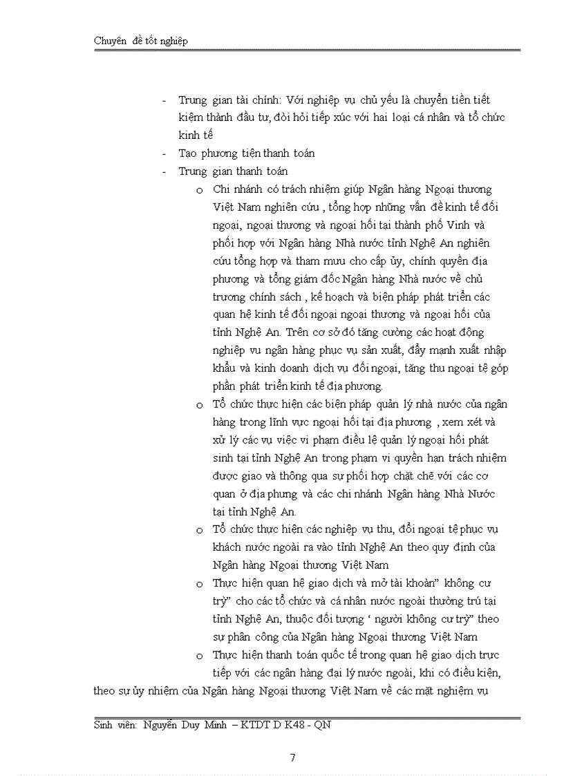 image for page Nâng cao chất lượng thẩm định dự án đầu tư tại Ngân Hàng TMCP Ngoại Thương Việt Nam chi nhánh Vinh