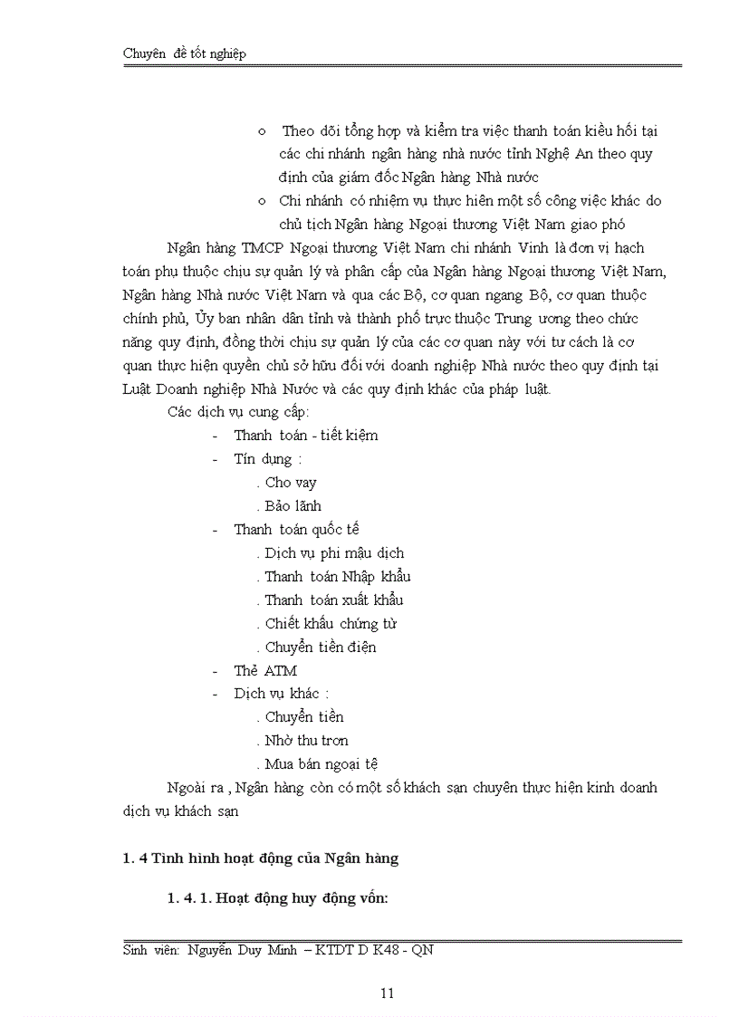 image for page Nâng cao chất lượng thẩm định dự án đầu tư tại Ngân Hàng TMCP Ngoại Thương Việt Nam chi nhánh Vinh